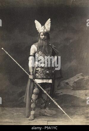 Franz Betz (1835-1900) as Wotan in Opera Der Ring des Nibelungen by Richard Wagner in Bayreuth. Museum: PRIVATE COLLECTION. Stock Photo