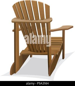 wooden beach chair icon Stock Vector Image & Art - Alamy