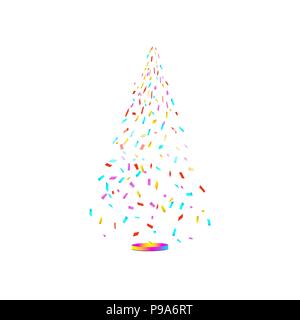 Glow light effect. Starburst with sparkles on transparent background. Vector illustration. Stock Vector
