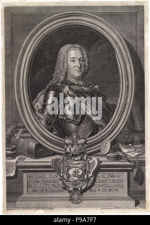 Portrait of Prince Michal Fryderyk Czartoryski (1696-1775). Museum: PRIVATE COLLECTION. Stock Photo