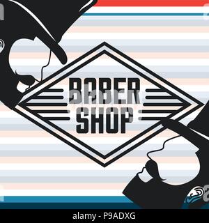 baber shop design Stock Vector