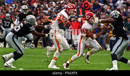 Kansas City Chiefs wide receiver Johnny Morton (80) celebrates a touchdown  in the fourth quarter with teammate wide receiver Eddie Kennison (87)  during NFL Monday Night Football on Dec. 13, 2004 at