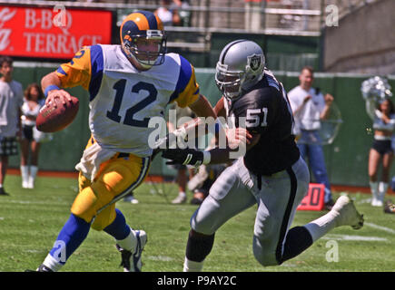 St. Louis Rams linebacker Aaron Brown (50) following a preseason NFL  football game against the Dallas Cowboys Saturday, Aug. 25, 2012, in  Arlington, Texas. (AP Photo/LM Otero Stock Photo - Alamy