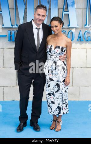 London, UK. 16th July, 2018. Ol Parker and Thandie Newton attend Mamma Mia! Here We Go Again - World Premiere. London, UK. 16/07/2018 | usage worldwide Credit: dpa picture alliance/Alamy Live News Stock Photo