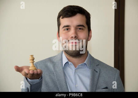 Ian NEPOMNIACHTCHI, Russia, RUS, Russian Federation, First matchday of the  Sparkassen Chess-Meeting 2018 on 14.07.2018 in Dortmund