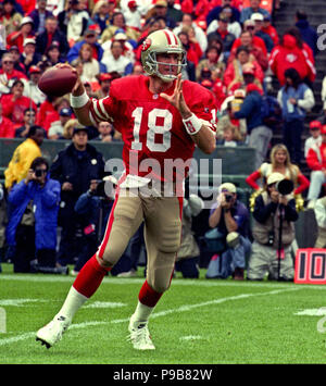 San Francisco, California, USA. 17th Sep, 1995. San Francisco 49ers vs. New  England Patriots at Candlestick Park Sunday, September 17, 1995. 49ers beat  Patriots 28-3. San Francisco 49ers linebacker Gary Plummer (50)