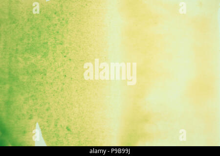 Green and yellow gradient watercolor background for your design. Stock Photo