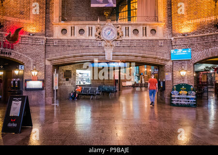 Gare du Palais or Palais station is the main train and bus station in quebec city canada Stock Photo