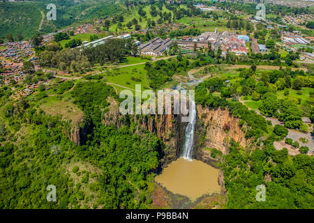 Howick, South Africa, October 19, 2012, Aerial View of Howick Falls in KwaZulu-Natal South Africa Stock Photo