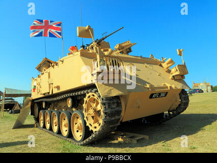 British 432 Tank, military vehicle, served in 1st Iraq conflict, vintage, military Stock Photo