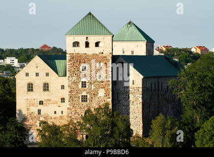 The medieval Turku castle in Finland in summer. Stock Photo