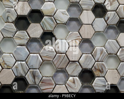 Hexagonal cellular decorative plastic wall panel, may be used as background or texture Stock Photo