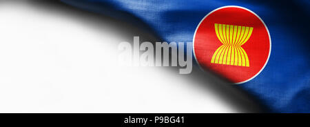 Asean flag on white background Stock Photo