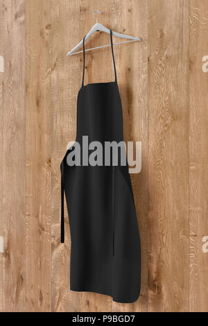 White Apron, Cooking Cloth Uniform Mockup. 3d Rendering Stock