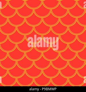 orange mermaid scales Stock Vector