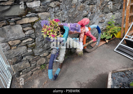 A bike made of wool. Stock Photo