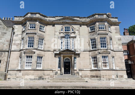 The Free Grammar School of Elizabeth Queen of England in Church Road,Ashbourne,Derbyshire which was founded in 1585 Stock Photo