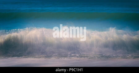 Seascape.  Waves breaking on shore. Stock Photo