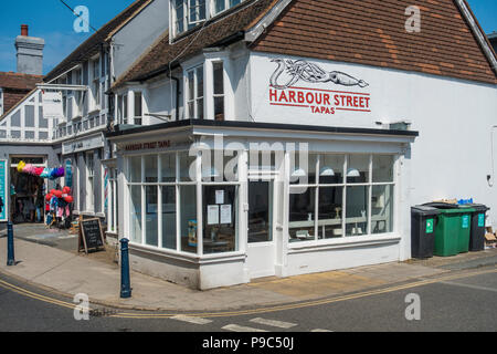 Tapas Bar,Harbour Stret,Whitstable,Kent,England Harbour Street Tapas Stock Photo