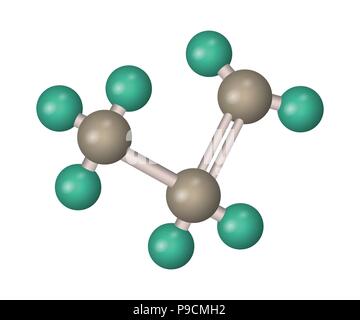 The formula of propane Stock Vector