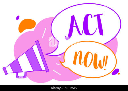 text-sign-showing-act-now-