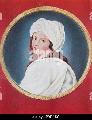 Beatrice Cenci; 6 February 1577 â€“ 11 September 1599 was a young Roman noblewoman who murdered her father, Count Francesco Cenci, digital improved reproduction of an original print from the year 1900 Stock Photo