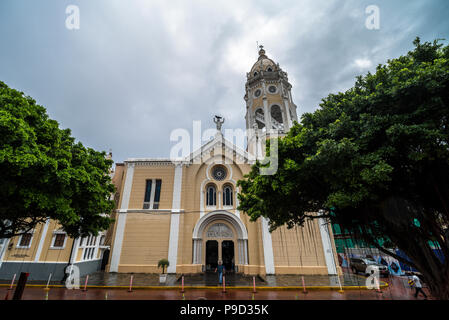 Saint Francis of Assisi church in Panama City Panama facade in the Casco Viejo Stock Photo