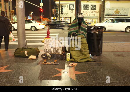 Los Angeles, USA - July 29: Unidentified random people in the streets of Downtown of Los Angeles, CA on July 29, 2018. Stock Photo