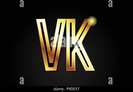 Vk v k letter logo with pink purple color Vector Image