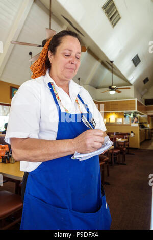 Gainesville Florida,IHOP,International House Pancakes,restaurant restaurants food dining eating out cafe cafes bistro,interior inside,adult adults wom Stock Photo
