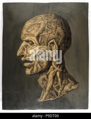 medieval anatomical study Stock Photo