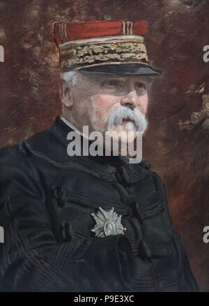 Paul Pau (1848-1932), general francés durante la Primera Guerra Mundial. Grabado de 1923. Stock Photo