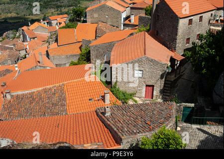 13.06.2018, Monsanto, Portugal, Europe - An elevated view of the Portuguese mountain village of Monsanto. Stock Photo