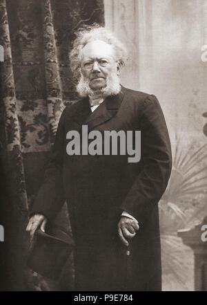 Henrik Johan Ibsen, 1828 – 1906.  Norwegian playwright, theatre director, and poet.  After a contemporary print. Stock Photo