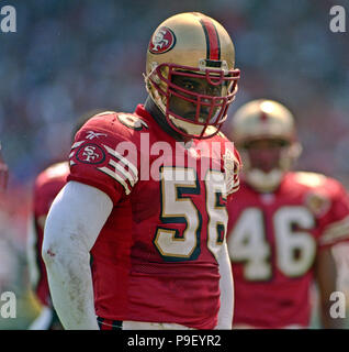 September 29, 1996 - San Francisco, California, U.S - San Francisco 49ers  vs. Atlanta Falcons at Candlestick Park Sunday, September 29, 1996. 49ers  beat Falcons 39-17. San Francisco 49ers wide receiver Jerry