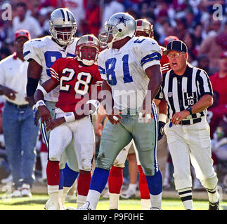 January 15, 1995 - San Francisco, California, U.S - San Francisco 49ers vs.  Dallas Cowboys at Candlestick Park Sunday, January 15, 1995. 49ers beat  Cowboys 38-28. Dallas Cowboys tight end Scott Galbraith (