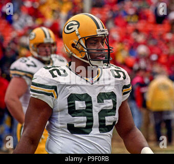 San Francisco, California, USA. 11th Jan, 1998. San Francisco 49ers vs. Green  Bay Packers at Candlestick Park Sunday, January 11, 1998. Packers beat 49ers  23-10. Green Bay Packers linebacker Lamont Hollinquest Credit: