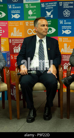 New York, USA. 17th July 2018.Roberto Marques participates in panel discussion for Sustainable Development at United Nations Headquarters media room Credit: lev radin/Alamy Live News Stock Photo