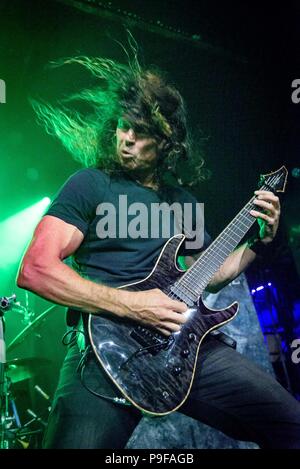 Toronto, Ontario, Canada. 17th July, 2018. American extreme metal supergroup 'Act of Defiance' performed at Mod Club in Toronto. Band members: HENRY DEREK, CHRIS BRODERICK, MATT BACHAND, SHAWN DROVER Credit: Igor Vidyashev/ZUMA Wire/Alamy Live News Stock Photo