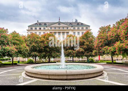 Zagreb, Croatia - May, 07, 2017: Hotel Esplanada in Zagreb, Croa Stock Photo