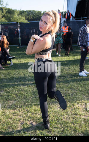 Celebs attend Strawberries & Creem Festival  Featuring: Aisleyne Horgan-Wallace Where: Cambridge, United Kingdom When: 16 Jun 2018 Credit: Phil Lewis/WENN.com Stock Photo