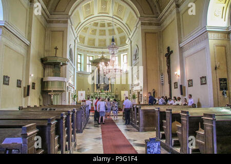 Herceg Batthyáni Fülöp MDCCCXXXX Hungary, Enying  Roman Catholic Church 14 07 2018 (Christening) Stock Photo