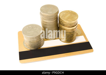 money, cards, credit, coin, finances, business Stock Photo