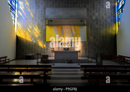 Interior of the Metropolitan Cathedral of Christ the King, Liverpool, Merseyside, England, UK Stock Photo