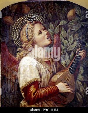 Angel Musician', by Melozzo da Forli. Stock Photo