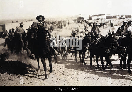 Francisco Villa 'Pancho Villa' (1878-1923), Mexican revolutionary, the General at the head of an … Stock Photo