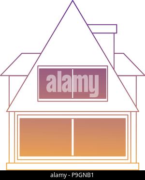 cabin house icon over white background, vector illustration Stock Vector