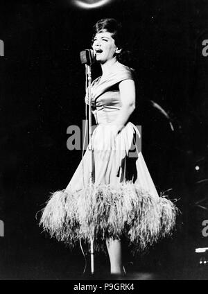 connie francis, teatro lirico, milan 1961 Stock Photo