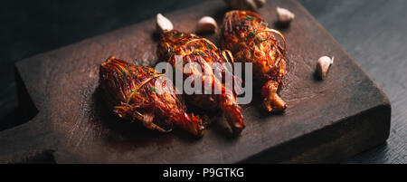 Bamboo shoot Stuffed pork herb Frying oil North Thai food Stock Photo