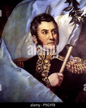 Jose de San Martin (1777-1850), Argentine general and politician, architect of of the Latin Ameri… Stock Photo